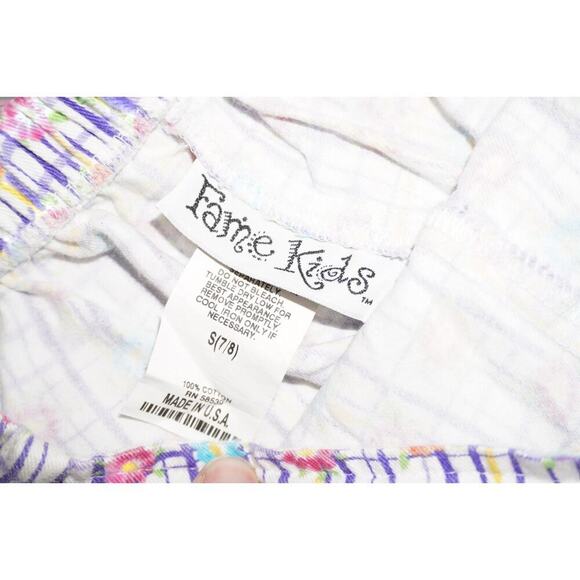 Vintage Fame Kids Floral Zip Skirt - Made in USA - Size 7/8 - Picture 3 of 5